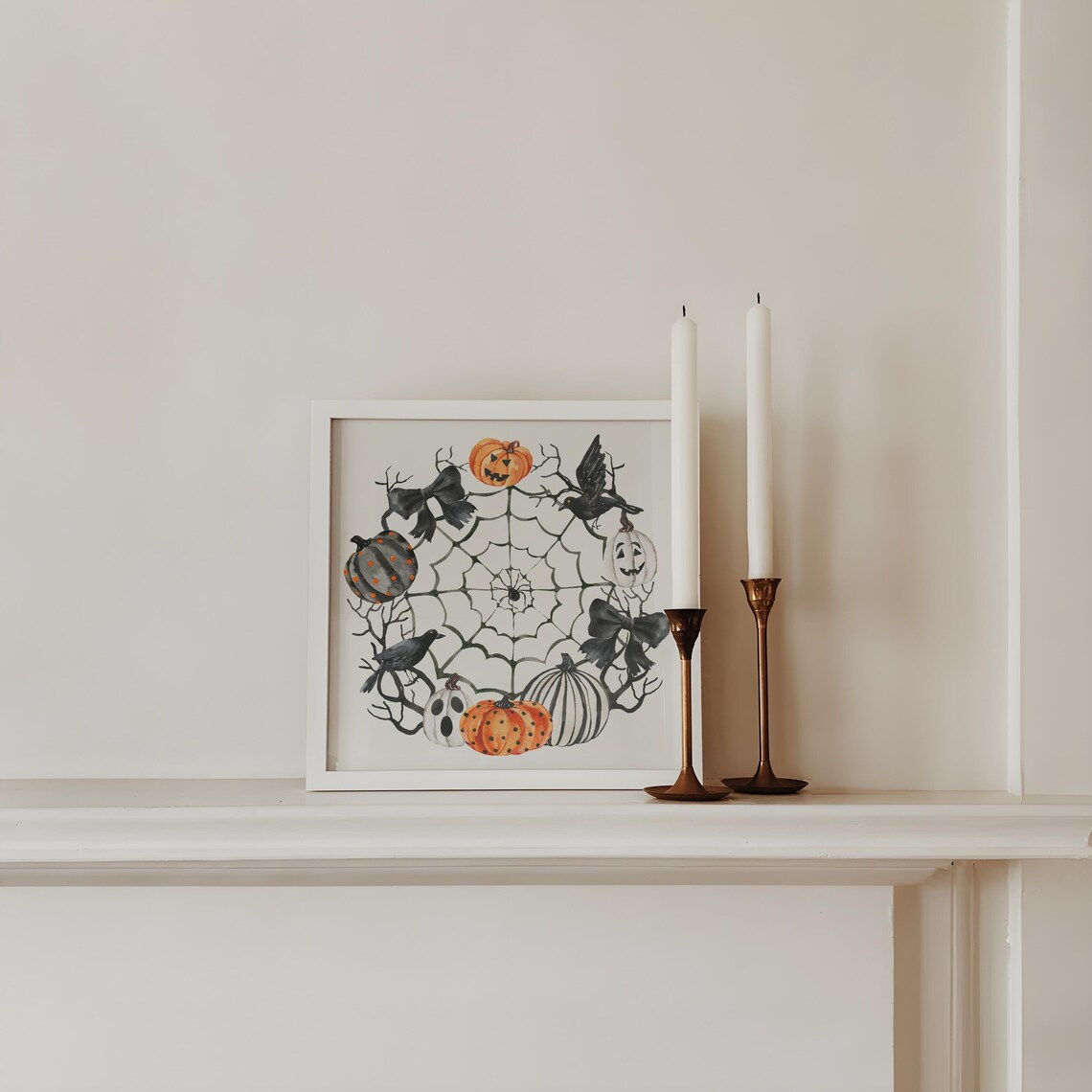 Spider Web Print Coquette Halloween Prints Halloween Printables Cute Halloween Decor Vintage Halloween Wall Art - Image 4