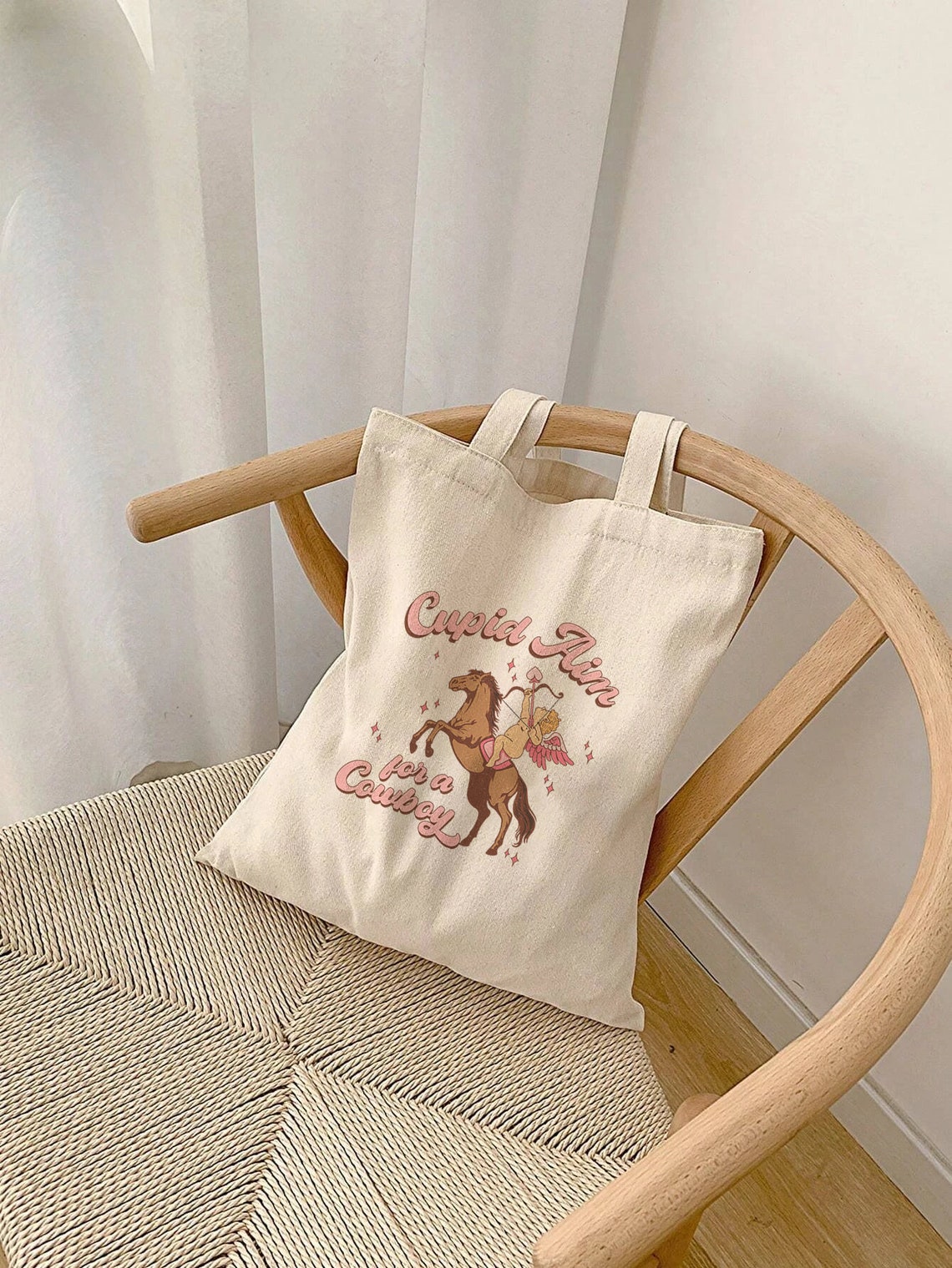 Cupid Aim For A Cowboy Retro Pink Western Valentine Quote Poster - Image 3