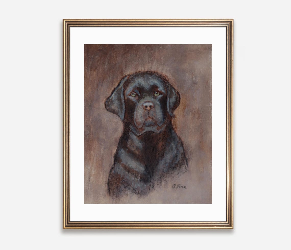 Labrador Sketch, Drawing Wall Art Print - Image 2