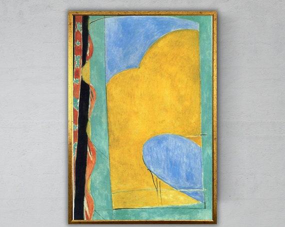 Henri Matisse Along Time Alone Wall Art Ready To Hang Wall Art Modern Abstract Art Minimalist Home Decor
