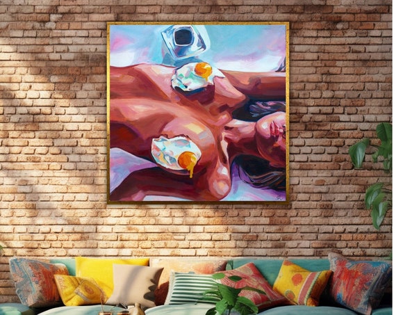 Erotic Nude Bedroom Decor Art Print