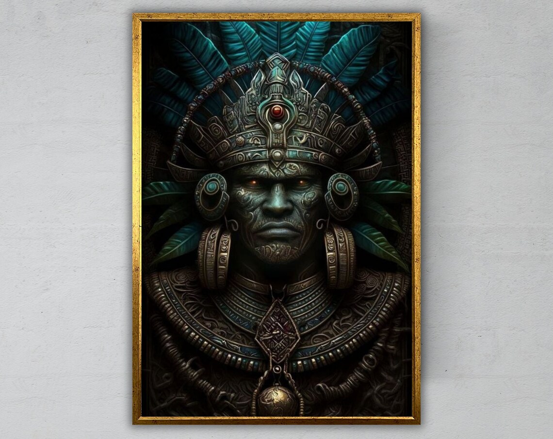Aztec Warrior, Gift for Warrior Enthusiasts