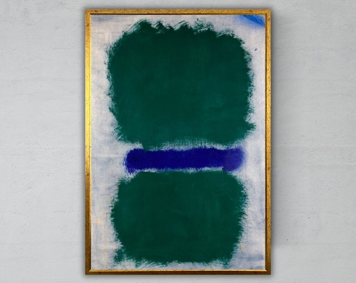 Vertical Rothko Style Contemporary Abstract Art