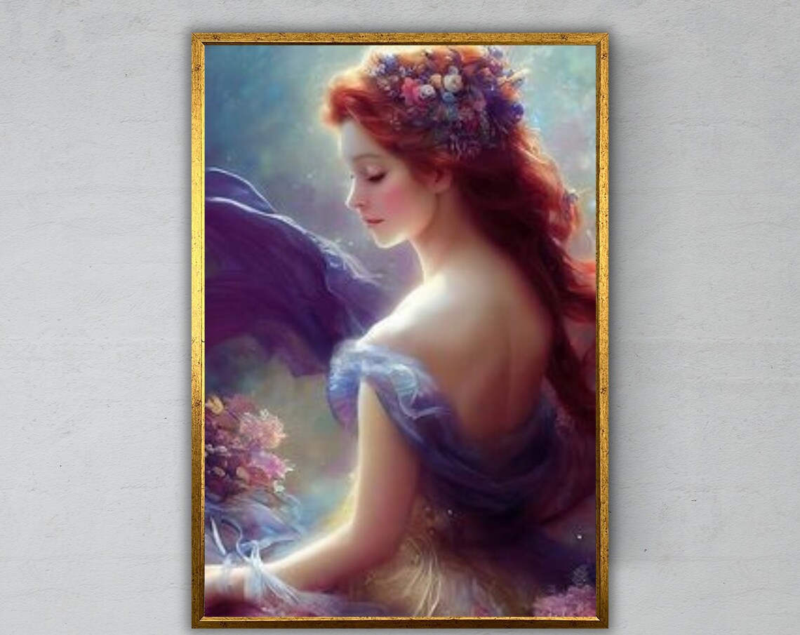 Fairy Girl Whimsical Nursery Decor Art Print