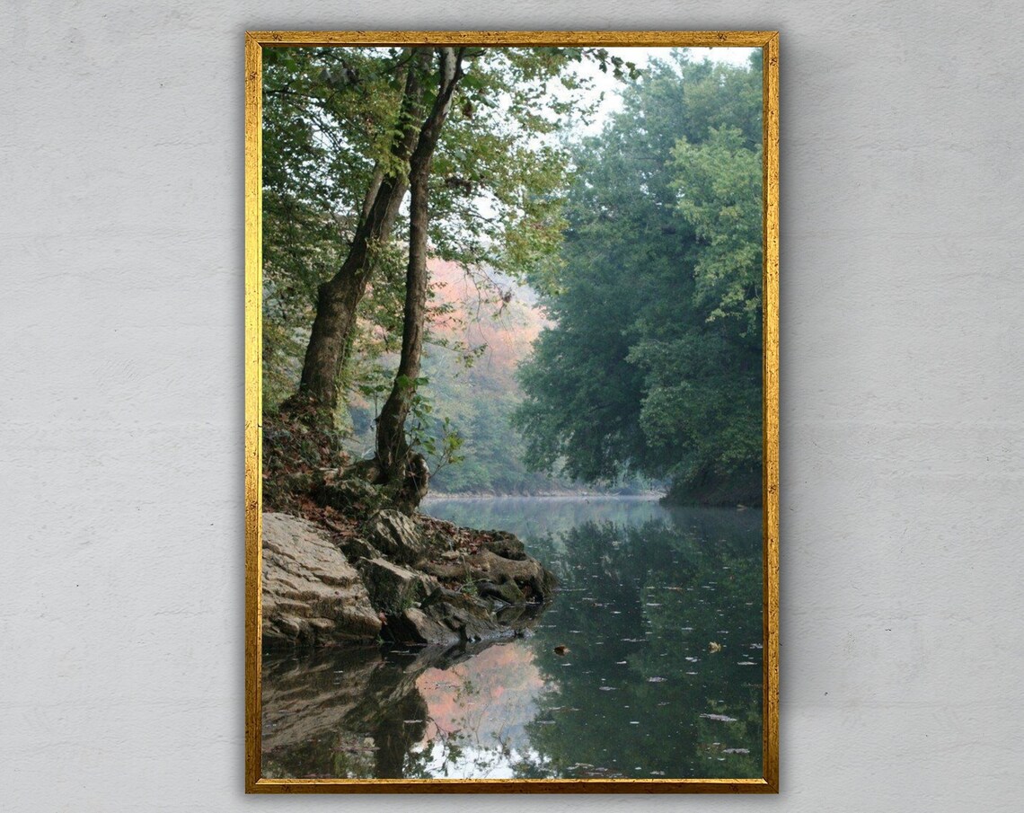 Wall Art Landscape Ready To Hang Print Nature Painting Home Decor Wall Hanging Housewarming Gift