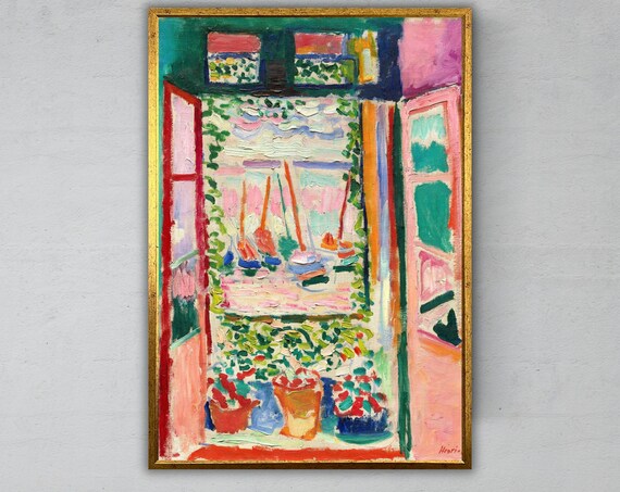 Henri Matisse Open Window Collioure Fauvist Sailboat View Masterpiece Poster