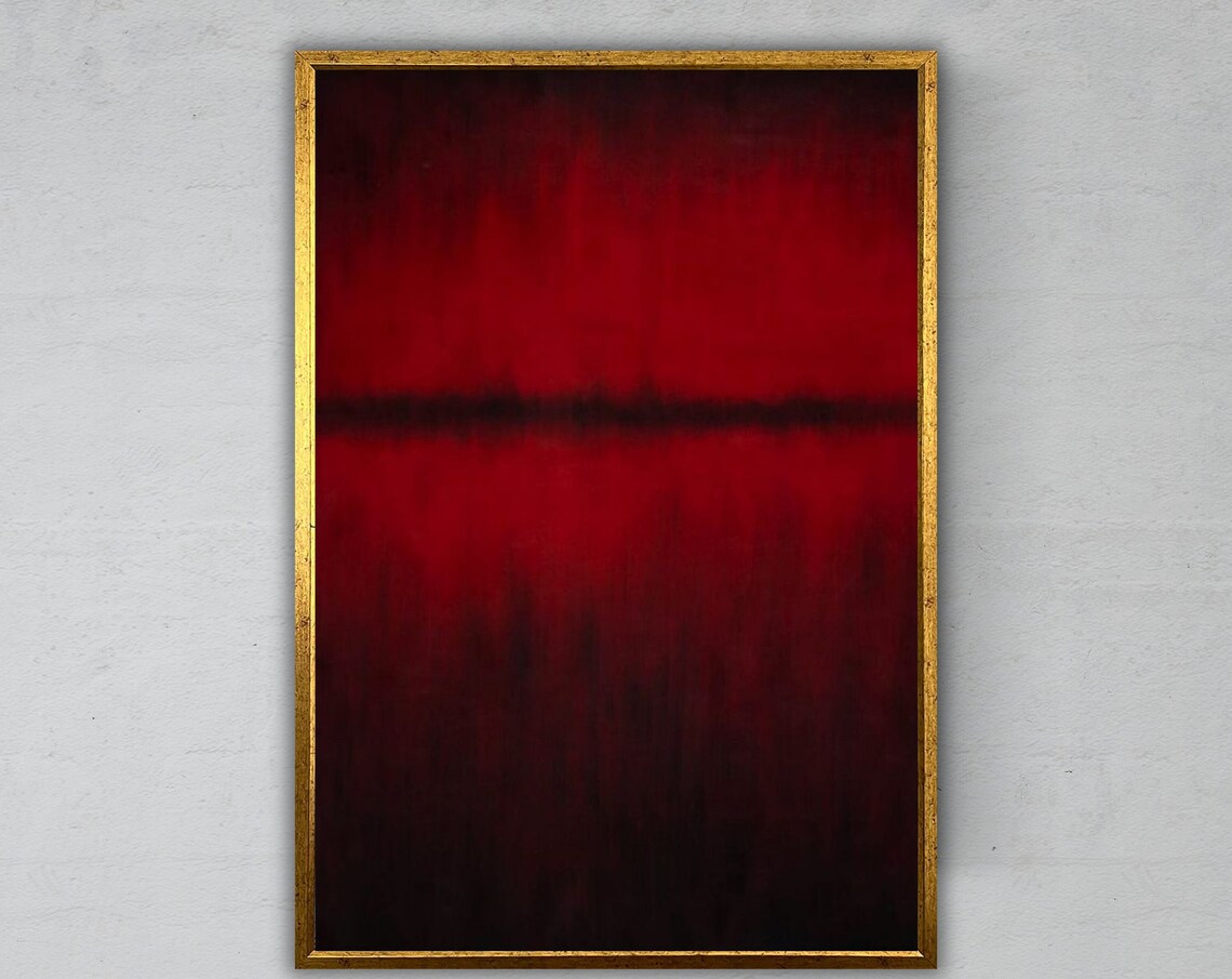Abstract Mark Rothko Modern Minimalist Art Print