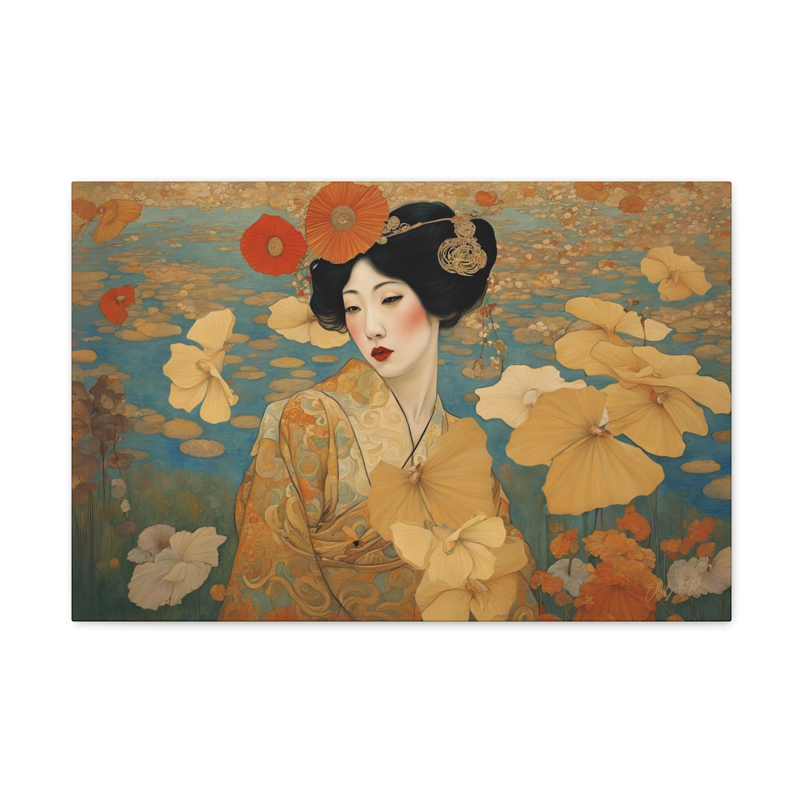 Les Japonaises 1, Japanese French Art Nouveau Art Print - Image 2