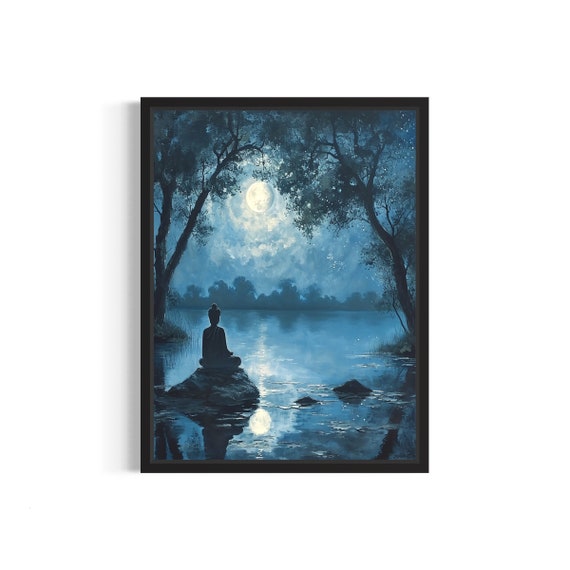 Buddha Nirvana Poster Art Print Religion Wall Art Decoration Artwork