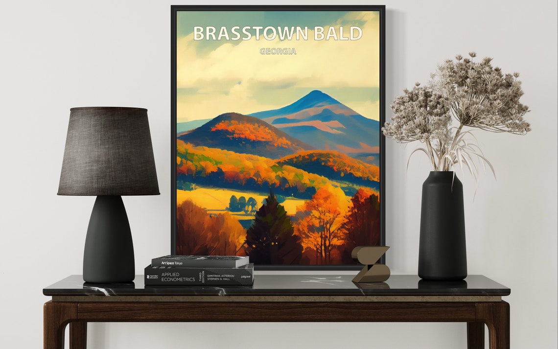Brasstown Bald Georgia Autumn Mountain Ridges Fall Foliage Poster - Image 3