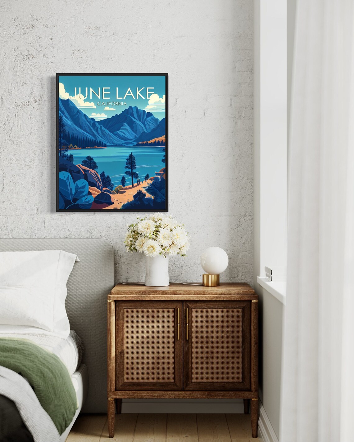 June Lake California Sierra Mountains Lake View Travel Poster - Image 2