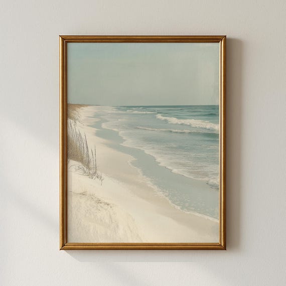 Vintage Seascape Print Moody Coastal Art Gallery Wall Collected Prints Cpp519