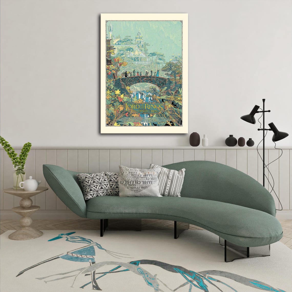 Lord Of The Rings Movie Poster, Game Room Decor - Image 4