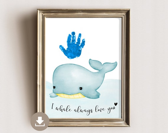 Whale Handprint Picture, I Love You Always