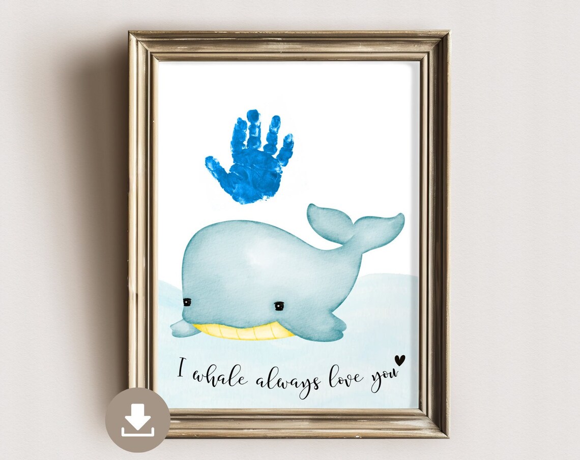 Whale Handprint Picture, I Love You Always