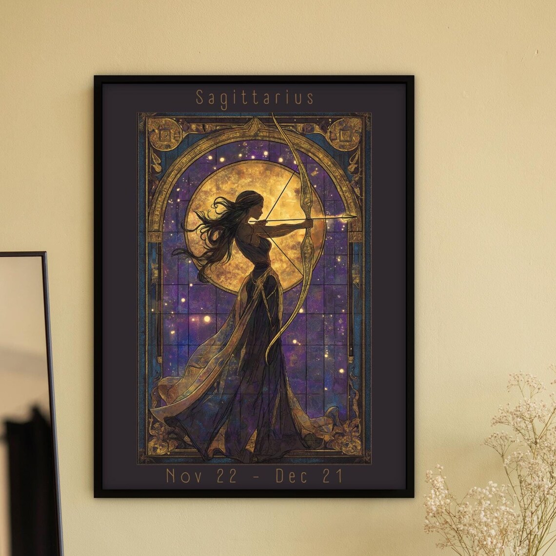 Sagittarius Zodiac Poster Print, Boho Astrology - Image 4