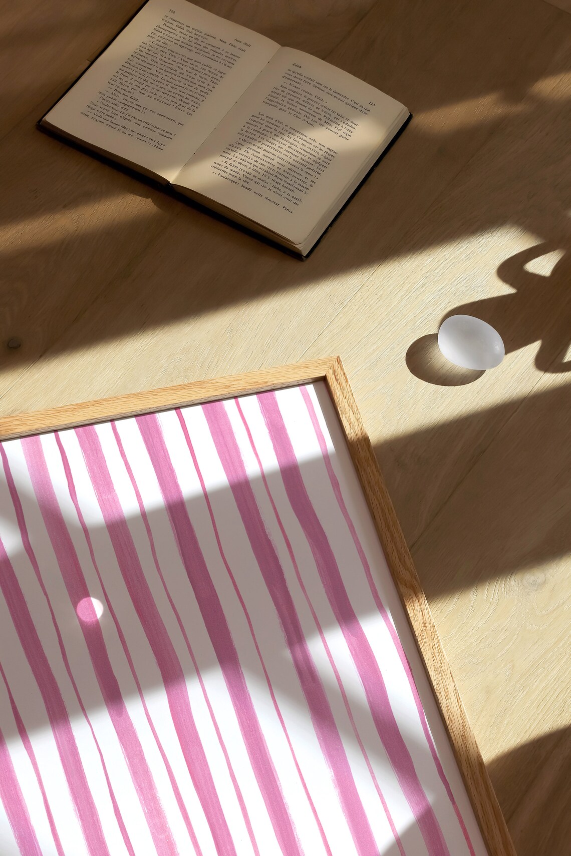 Pink Line Abstract, Minimalist Nursery Art Print - Image 2