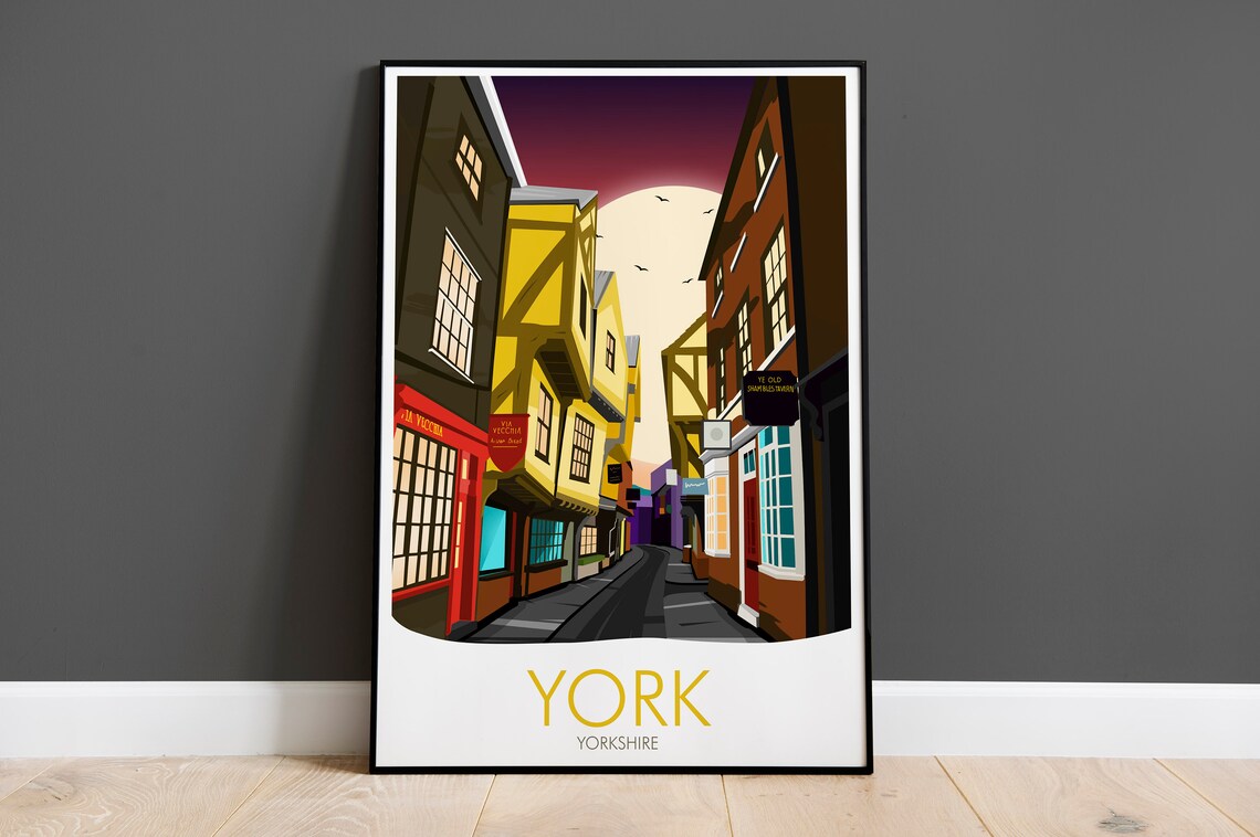 Visit York Yorkshire Travel Poster Art Print