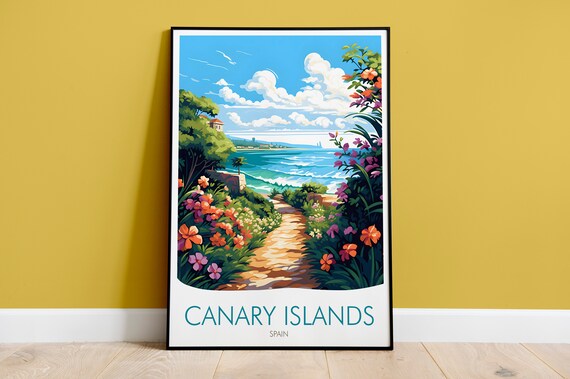 Canary Islands Travel Print Spain