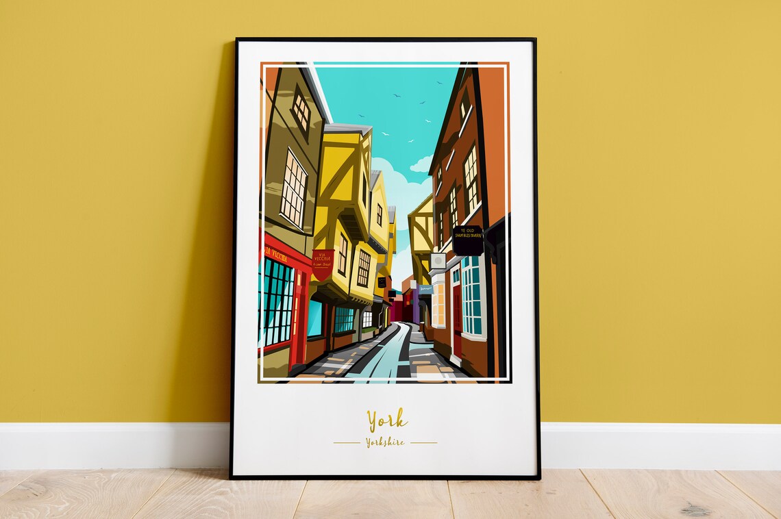 York Minimalist, UK Travel Poster