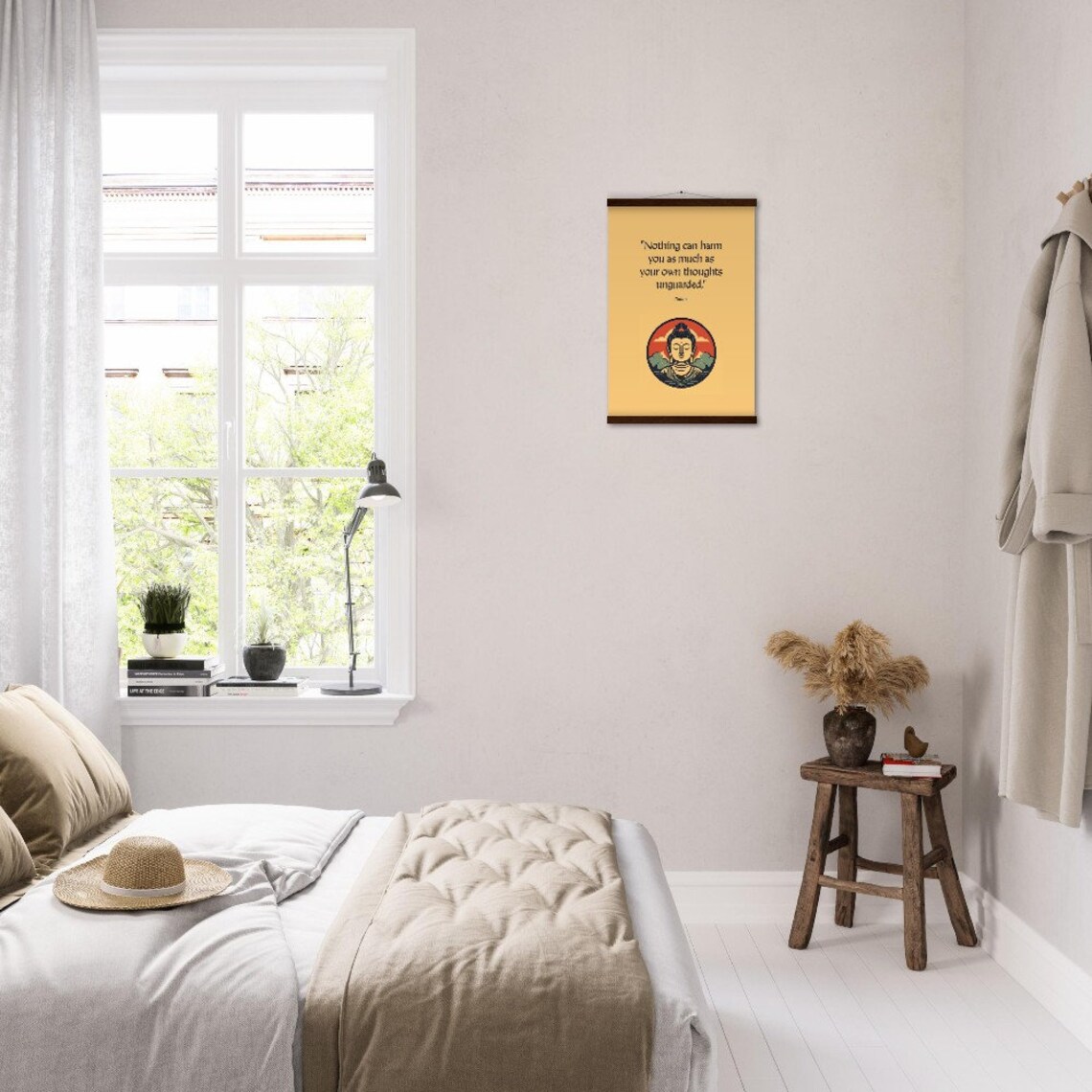 Buddha Quote Poster "Nothing Can Harm You As Much As Your Own Thoughts Unguarded." - Image 3