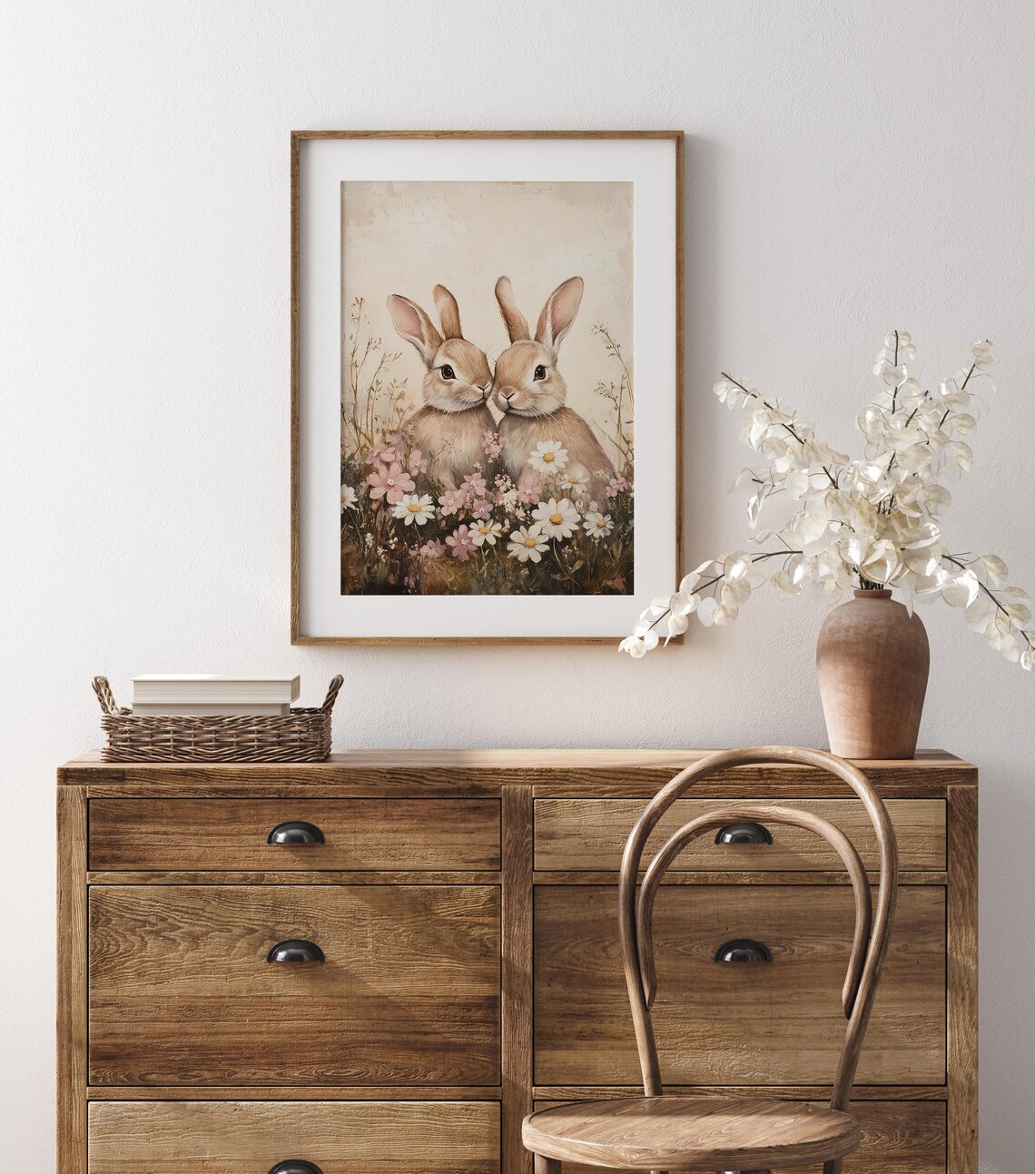 Easter Bunny Nursery Wall Art Print, Farmhouse Spring - Image 4
