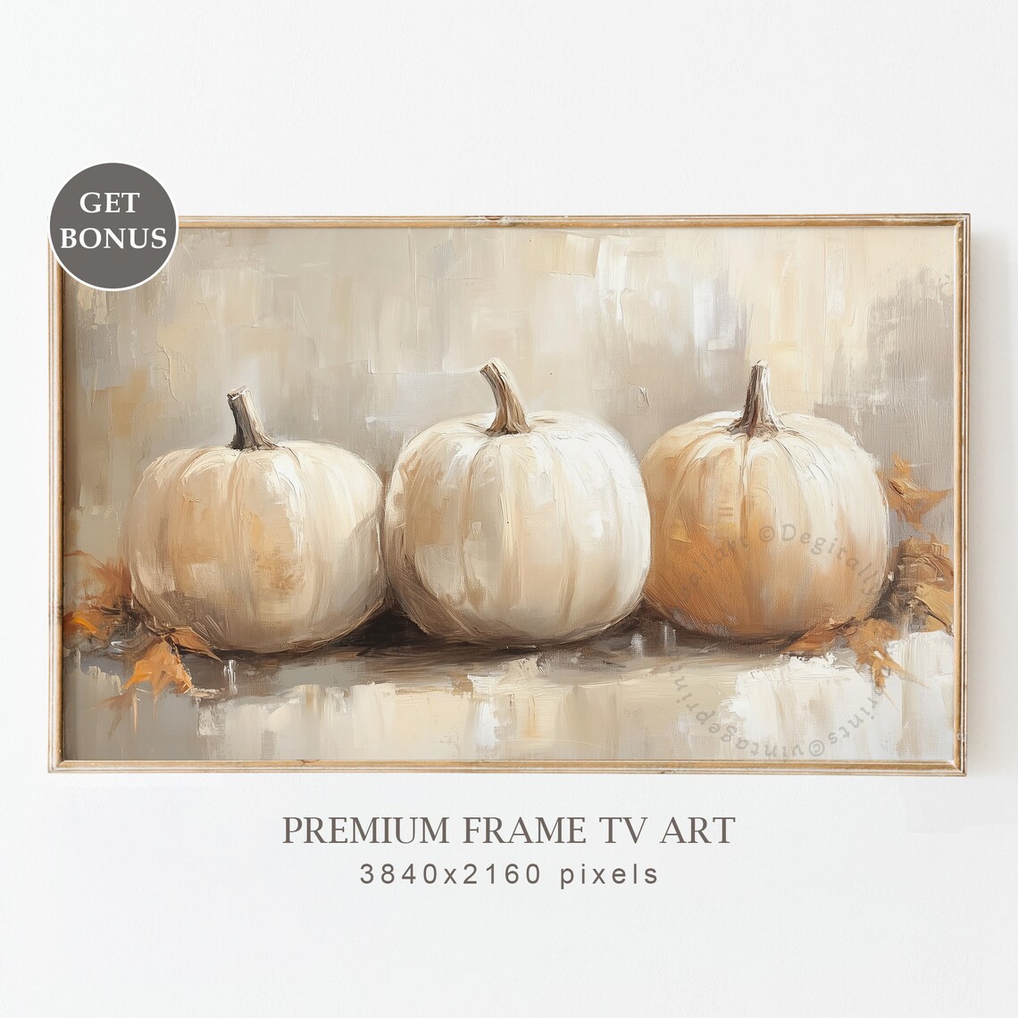 Rustic Farmhouse Fall Pumpkin Still Life Art Print