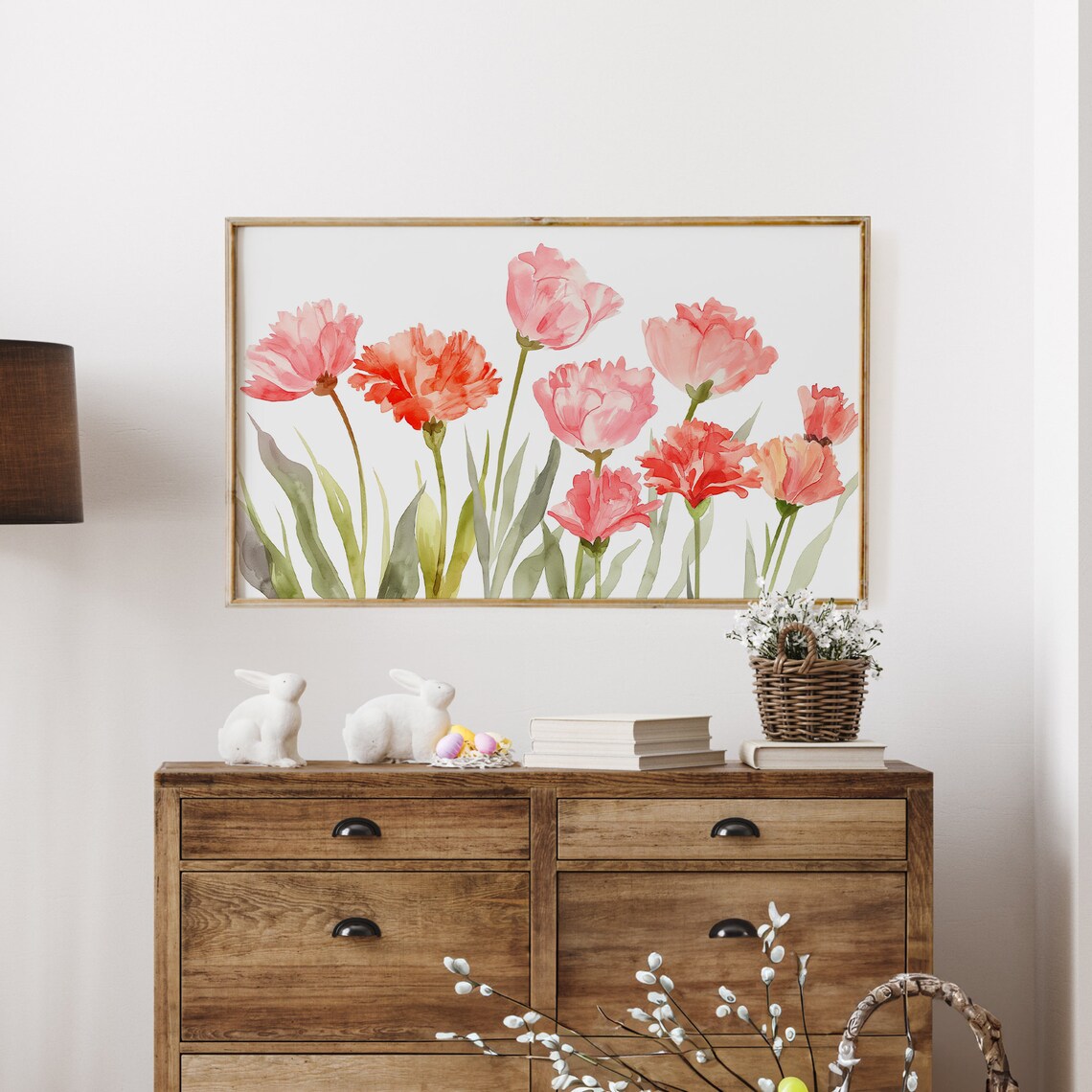 Neutral Mother's Day Watercolor Floral Art Print - Image 4