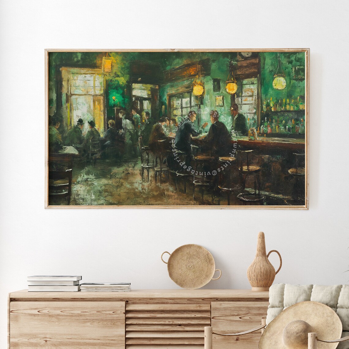 Vintage Saint Patrick Shamrock Art Print, Rustic Farmhouse - Image 2