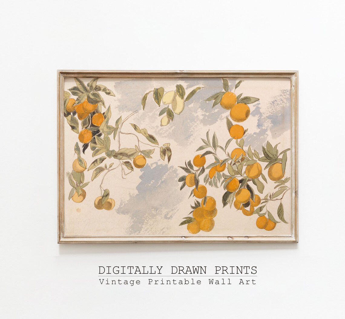 Spring Fruit Tree Vintage Farmhouse Art Print - Image 3