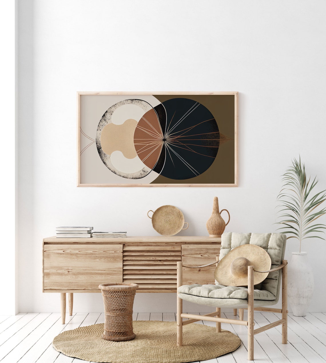 Boho Abstract Modern Shapes, TV Art - Image 3