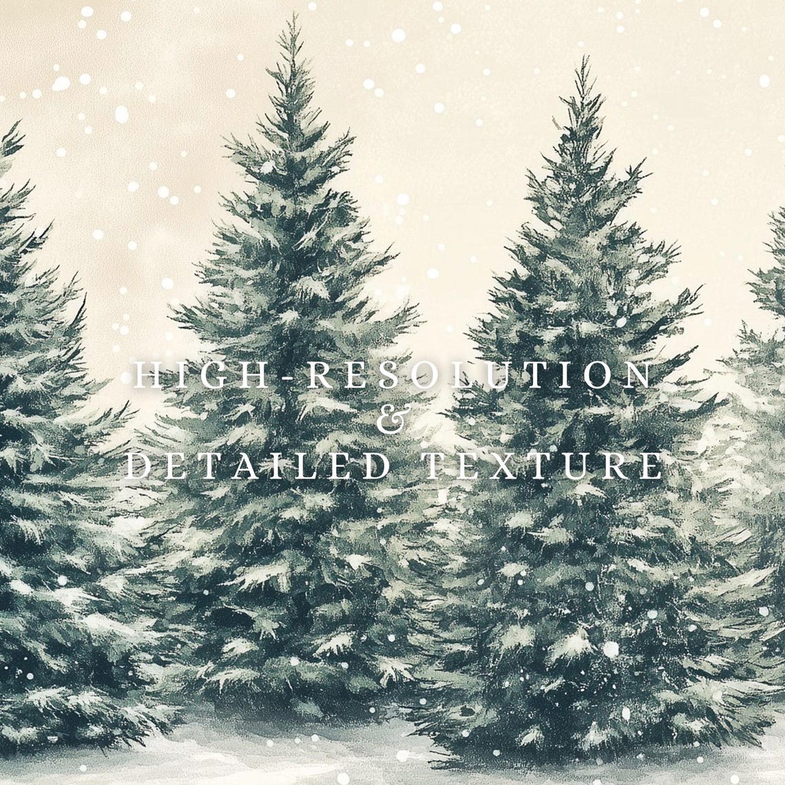 Christmas Frame Tv Art Snowy Evergreen Forest Painting Farmhouse Christmas Decor Seasonal Art For Tv Winter Landscape Tv Display - Image 2