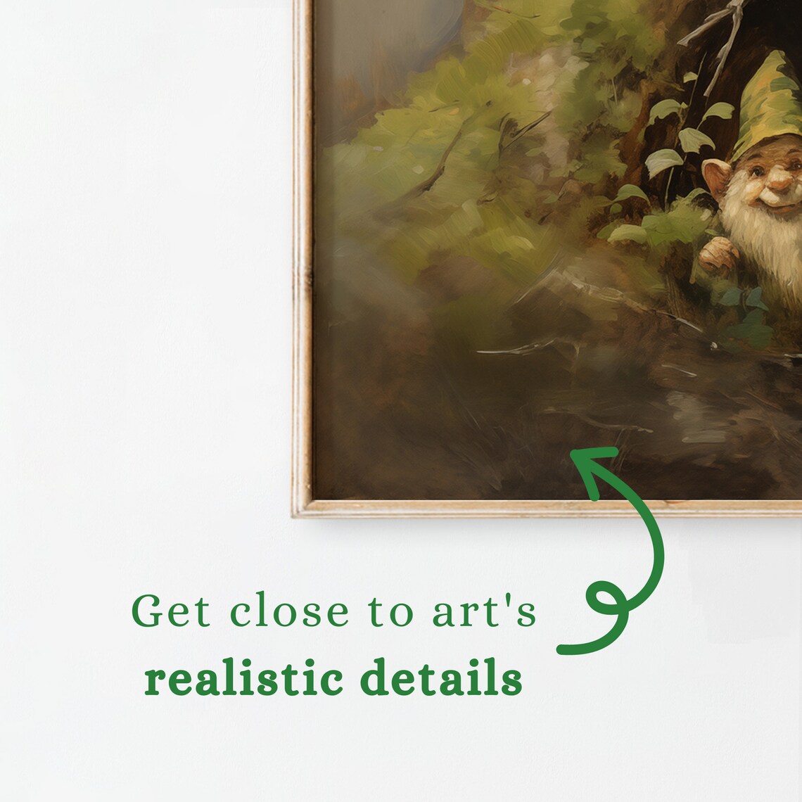 Vintage Saint Patrick Frame Tv Art Antique Oil Painting Of Clovers Abstract Farmhouse For Tv St Patrick Shamrock Painting Art - Image 2