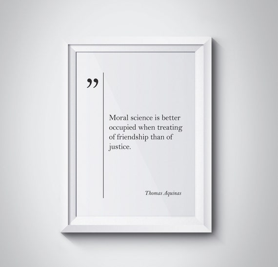 Thomas Aquinas Quote Best Friend Gift Friendship Quotes Old Friend Gift Thomas Aquinas Wall Art Friendship Gift Thomas Aquinas Print Poster