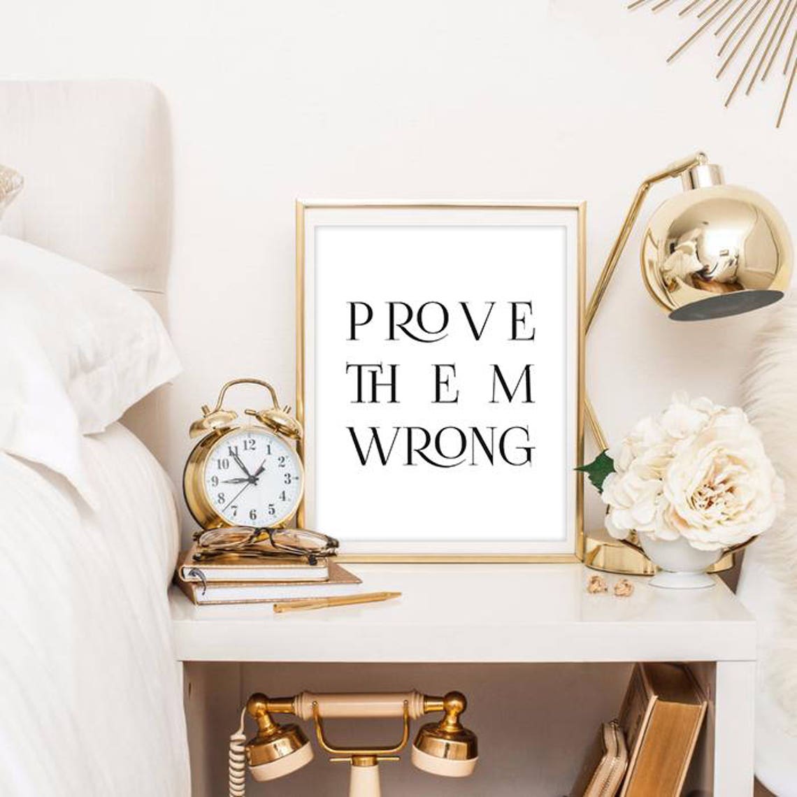 Prove Them Wrong Motivational Typography Gym Office Decor Poster - Image 2