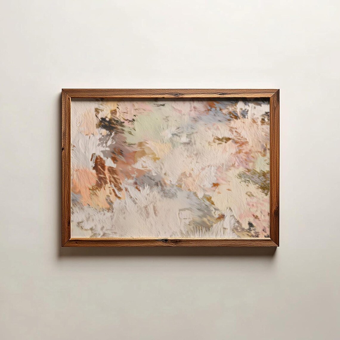 Pastel Colors Abstract Textured Painting