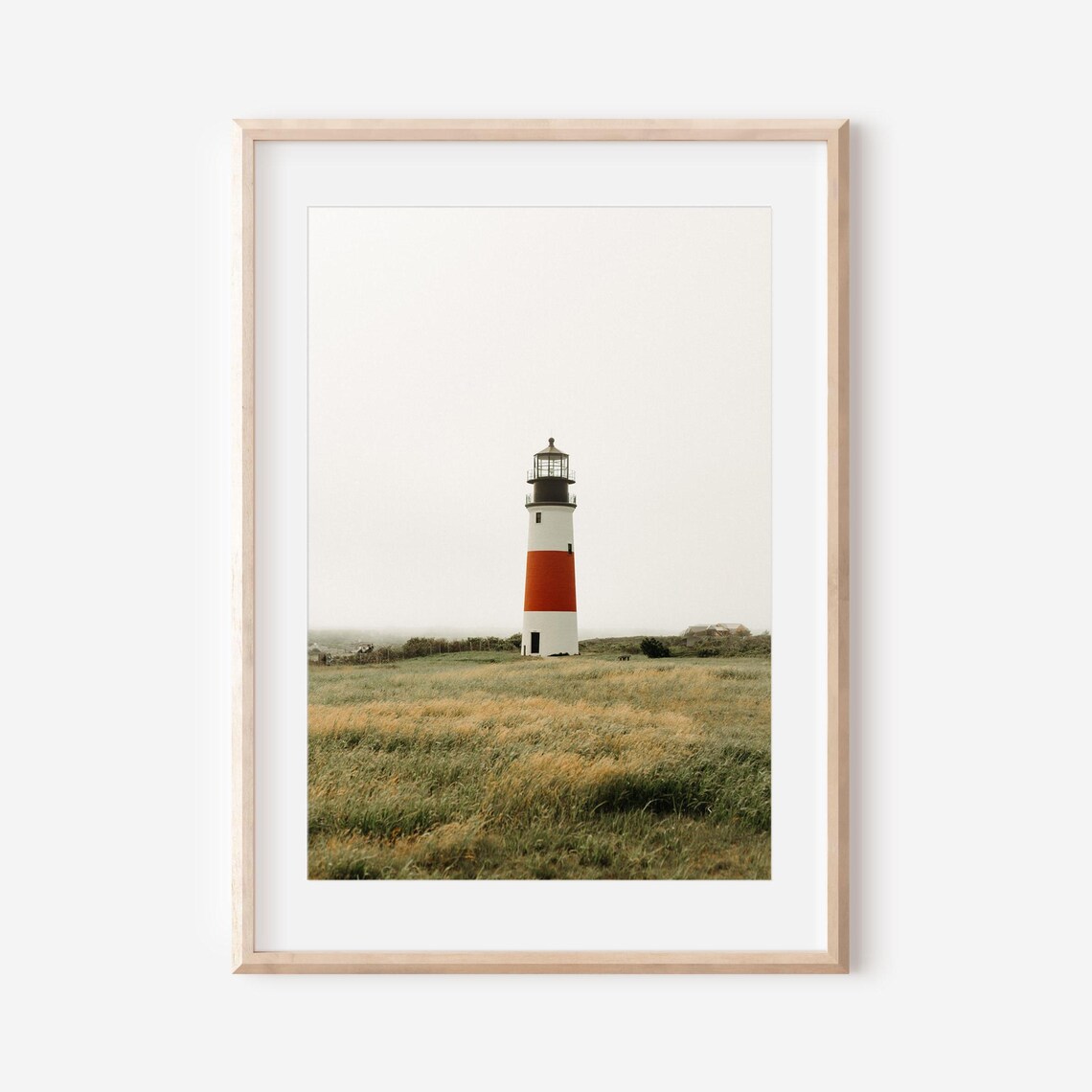 Nantucket Lighthouse Coastal New England Art Print