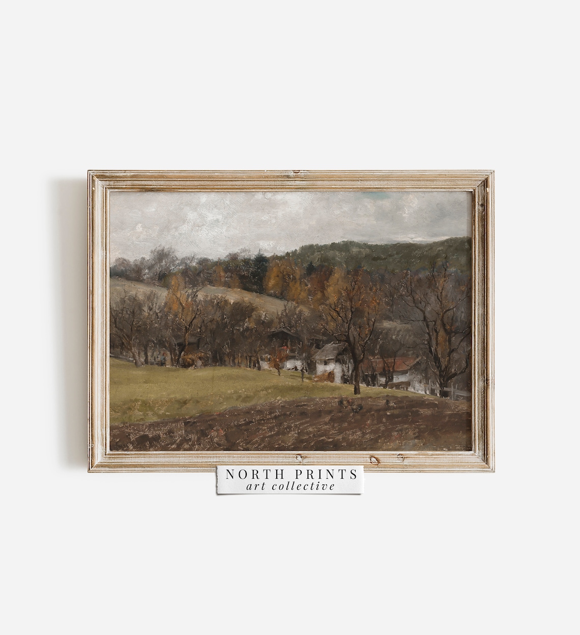 Vintage Autumn Landscape Art Print, Living Room Decor - Image 2