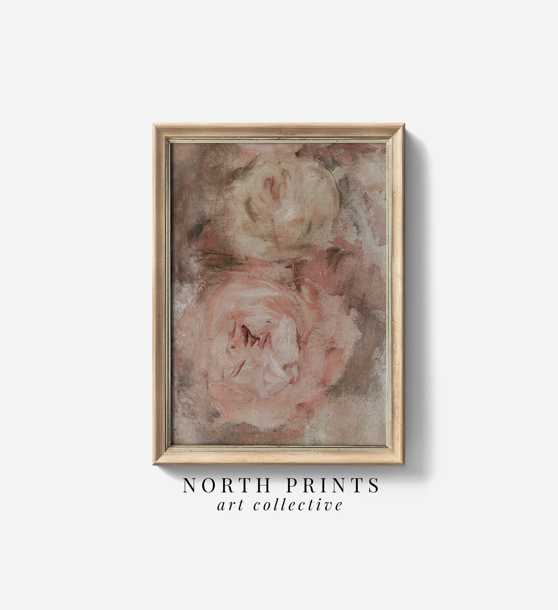 Vintage Rose Abstract Botanical Art Print - Image 3
