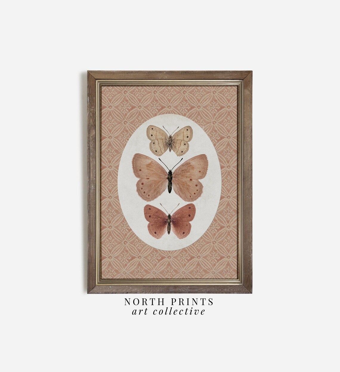 Vintage Butterfly Art Print, Cottagecore Nursery Decor - Image 3