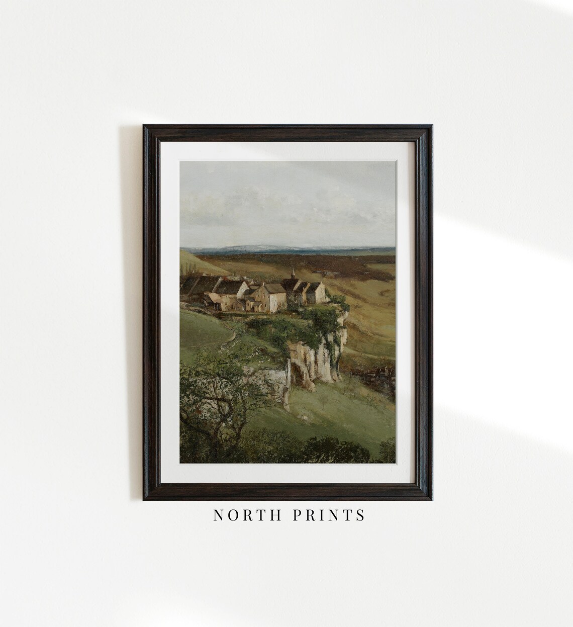 Vintage Landscape Print, Antique Farmhouse Decor - Image 2
