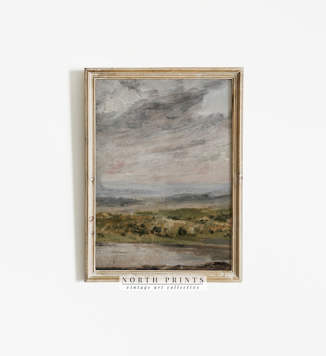 Moody Countryside Kitchen Shelf Decor Poster - Image 3
