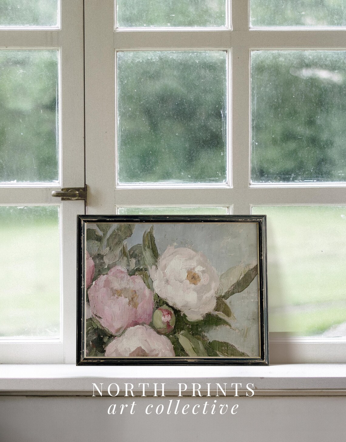 Pastel Flower Bouquet Poster, Cottage Botanical Decor - Image 2