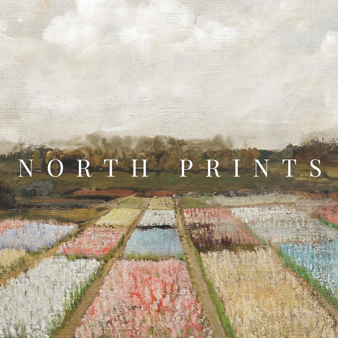 Amsterdam Tulip Fields Spring Landscape Poster - Image 2