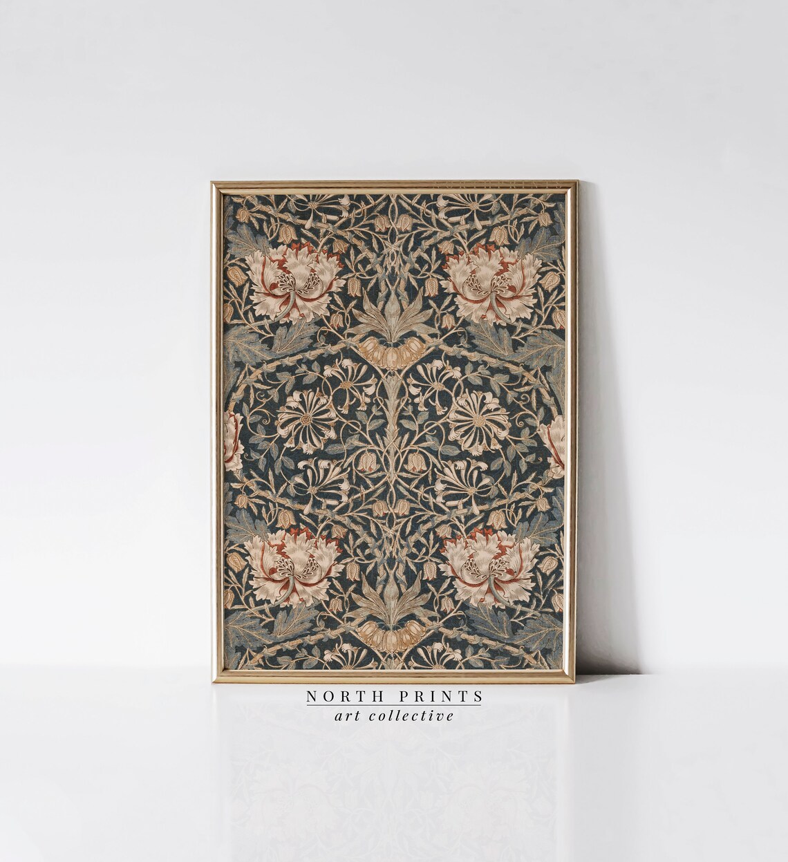 Botanical Pattern Tapestry, Vintage Art Print - Image 3