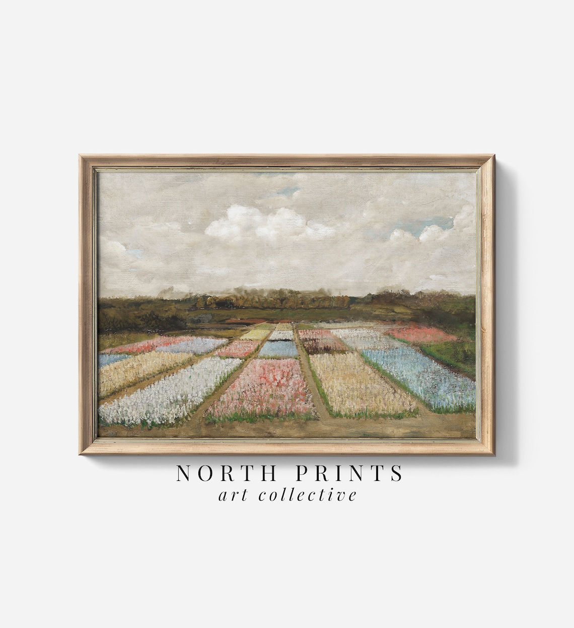 Amsterdam Summer Flower Field Painting Art Print