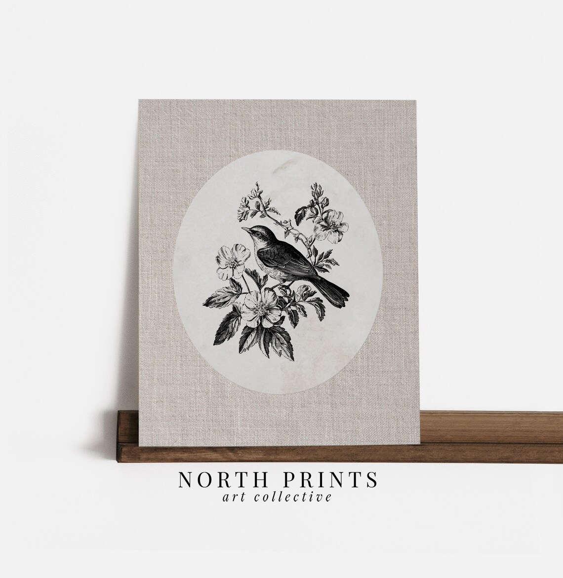 Vintage Bird Art Print, Cottagecore Nursery Decor - Image 3