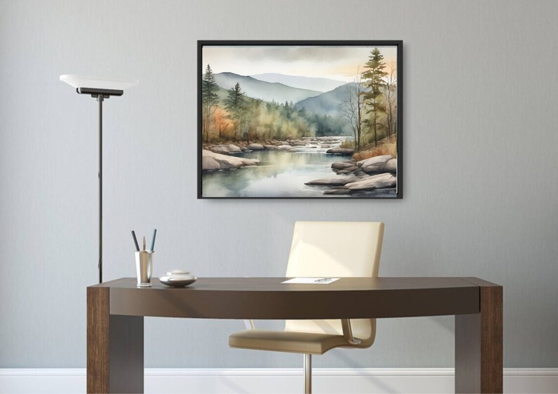 Great Smoky Mountains National Park Watercolor Travel Poster - Image 6