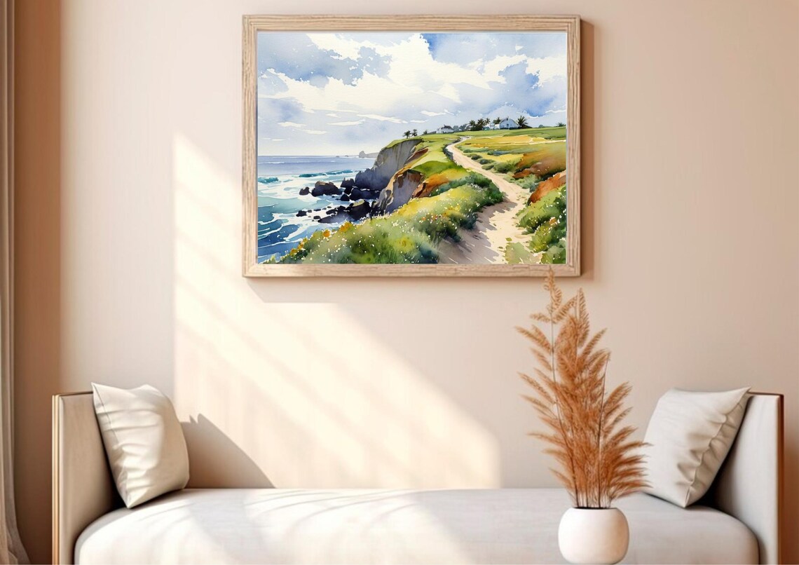 Wild Atlantic Way, Achill Island Watercolor Art Print - Image 2