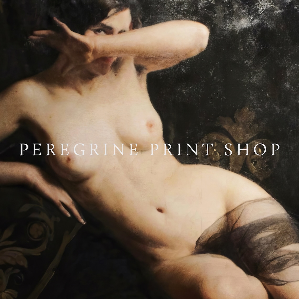 Dark Academia Woman Figure, Moody Wall Art Print - Image 2